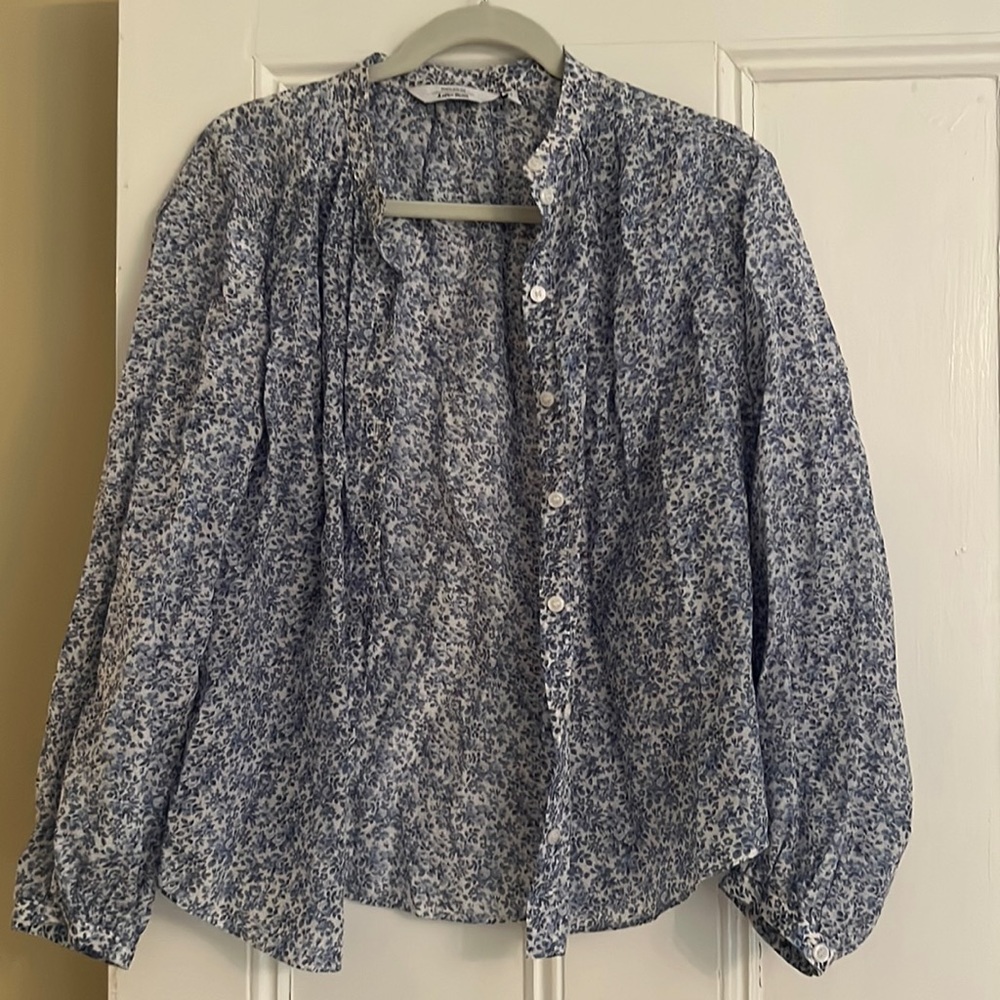 Blue floral lightweight blouse from “other stories”